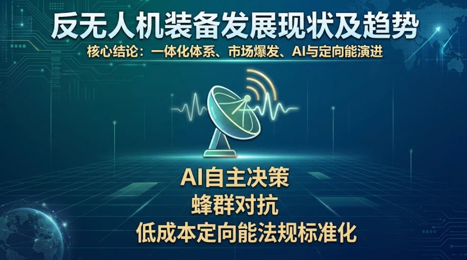 反无人机装备现状与趋势
